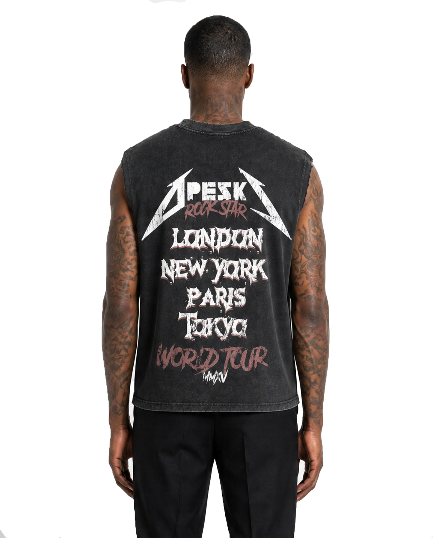 WASHED ROCKSTAR VEST.