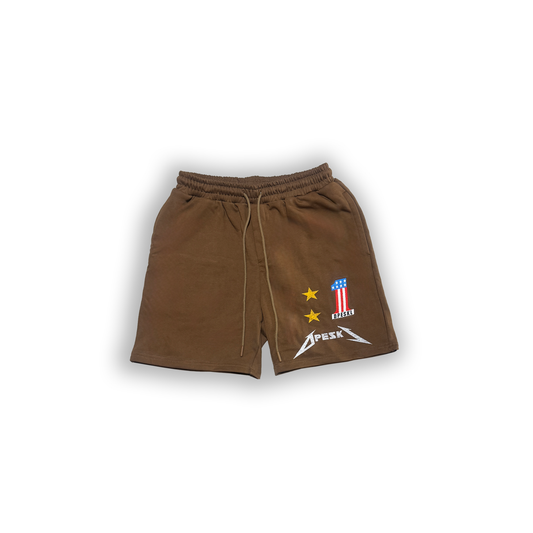 BROWN FIRE EAGLE SHORTS