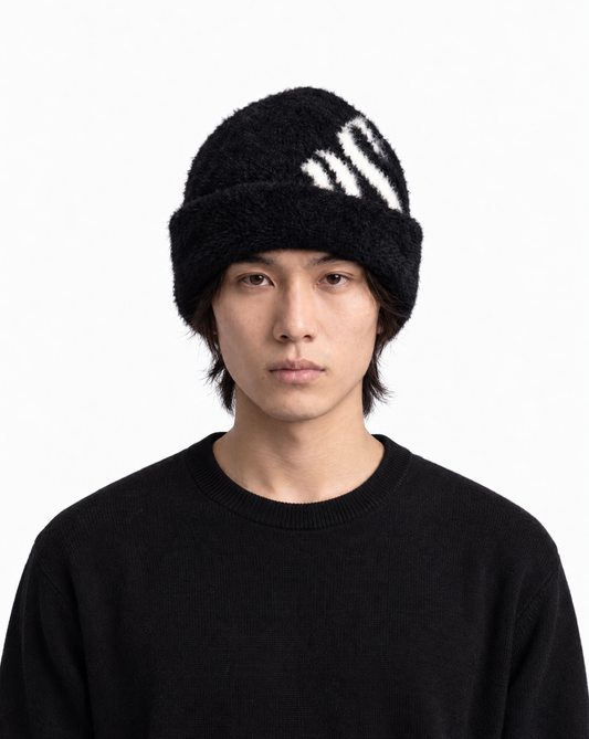 BLACK DS WOOL BEANIE