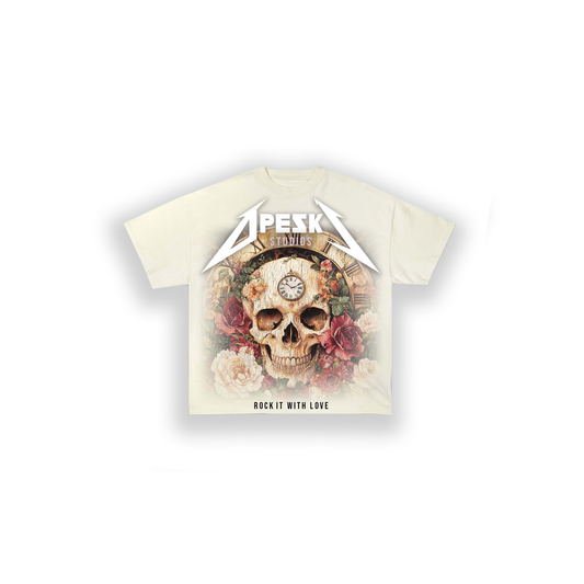 CREAM DS SKULL TEE